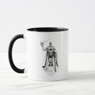 Caneca Mão preta com crânio 3