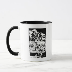 Caneca Mão Preta com Painel de Caveira 2