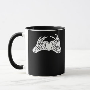 Caneca Mãos do Coração do Esqueleto - Luz
