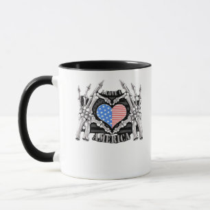 Caneca Mãos do Esqueleto da América