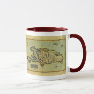 Caneca Mapa 1823 do Antiquarian do clássico de Hispaniol