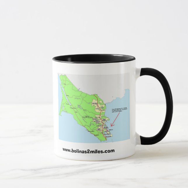 Caneca Mapa a Bolinas (Direita)