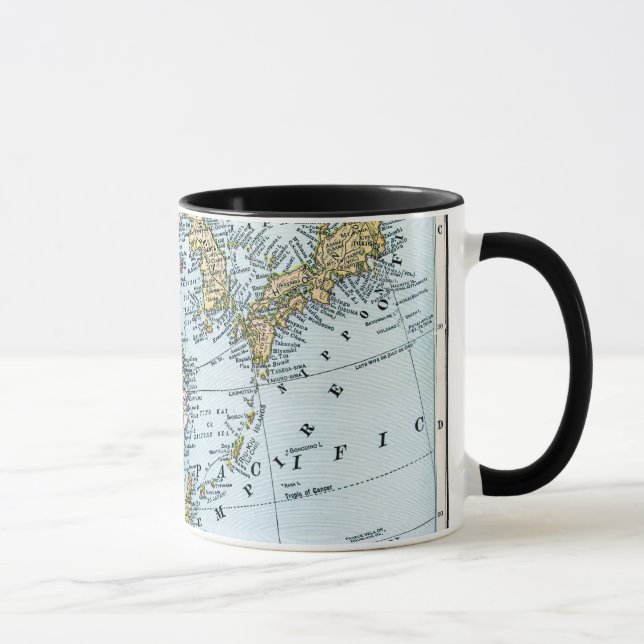 CANECA MAPA: ÁSIA ORIENTAL, 1907 (Direita)