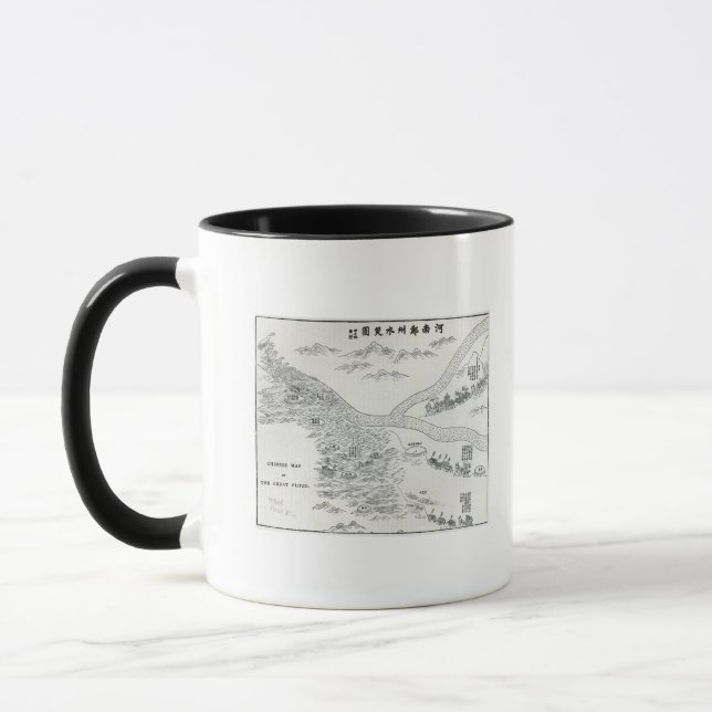 Caneca Mapa chinês da grande inundação (Esquerda)