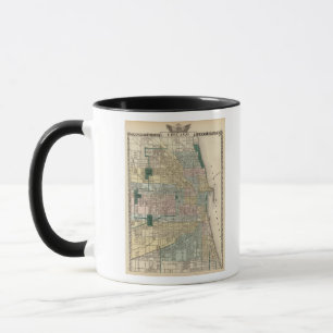 Caneca Mapa da cidade de Chicago