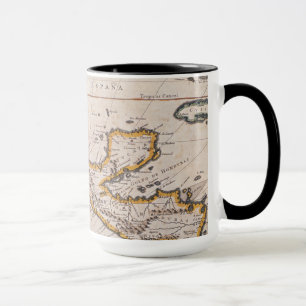 Caneca Mapa da espanha nova New Galiza & Guatemala, 1625