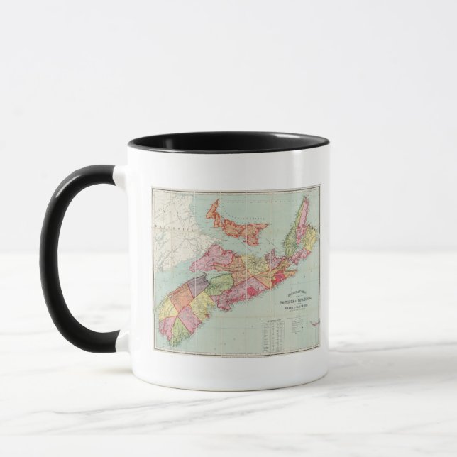 Caneca Mapa da província de Nova Escócia (Esquerda)
