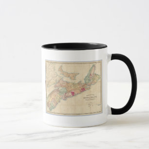 Caneca Mapa da província de Nova Escócia 3