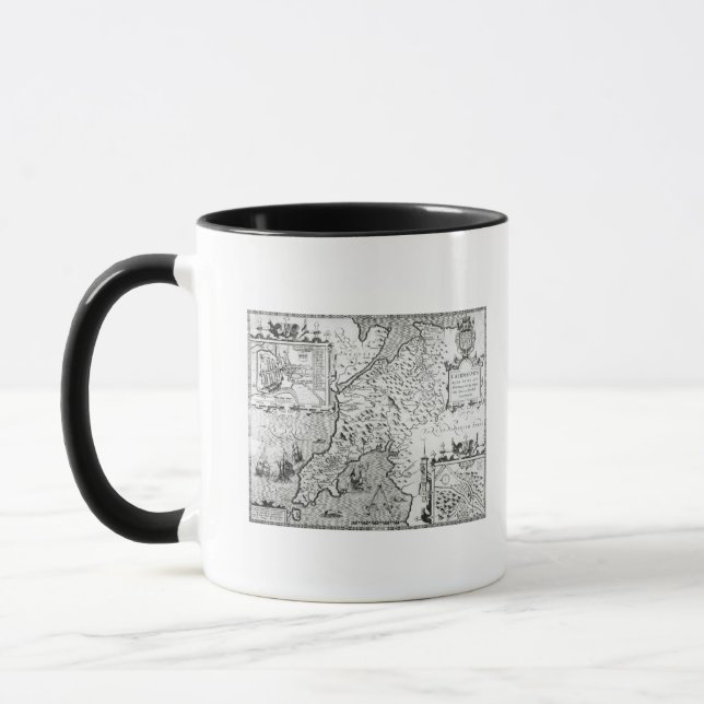 Caneca Mapa de Caernarvon, 1616 (Esquerda)