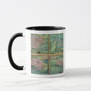 Caneca Mapa de Calais, de Malta, de Rodes, e de
