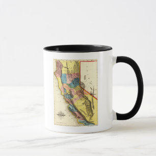 Caneca Mapa de CaliforniaPanoramic