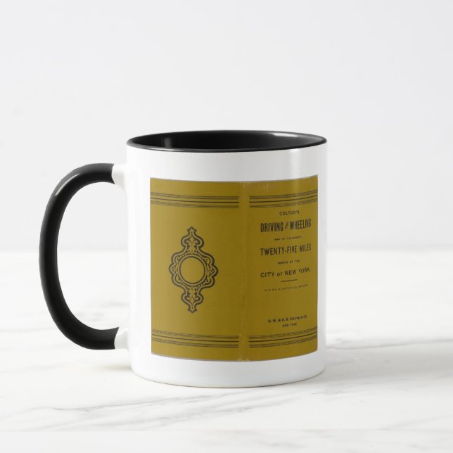 Caneca Mapa de condução e rodas de Colton dos EUA 3 (Esquerda)