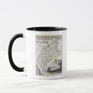 Caneca Mapa de Cumberland, 'do inglês de Moule