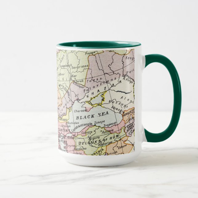Caneca Mapa de Europa | a terceira cruzada (Direita)