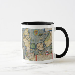 Caneca Mapa de Europa do Norte, 'de Civitates Orbis Terr