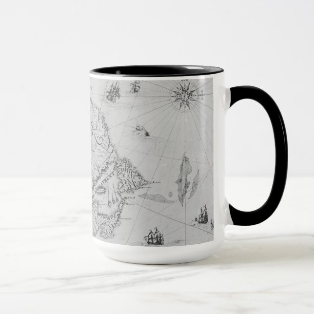 Caneca Mapa de France ou de Canadá novo (Direita)