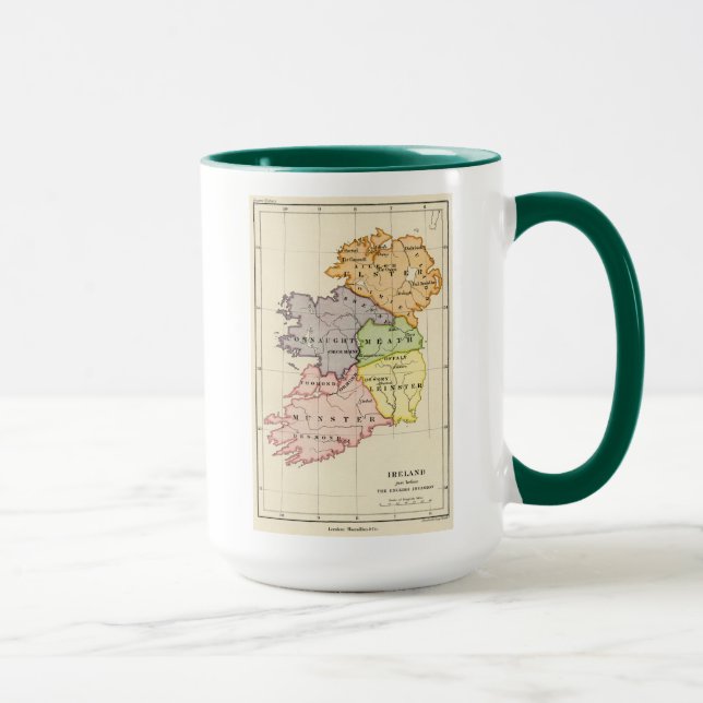 Caneca Mapa de Ireland (Direita)