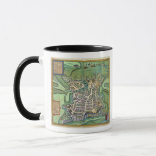 Caneca Mapa de La Rochelle, 'de Civitates Orbis Terrarum