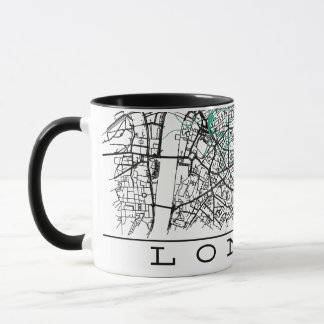 Caneca Mapa de Londres