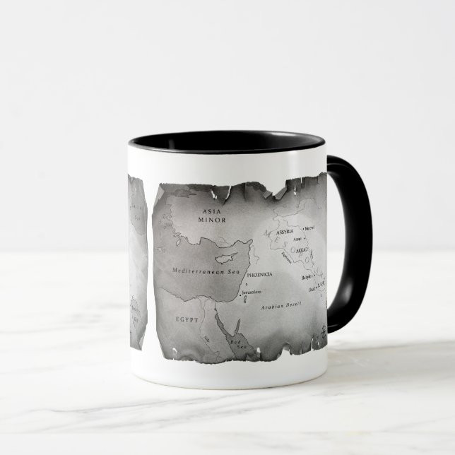 CANECA MAPA DE MESOPOTAMIA (Frente Esquerda)