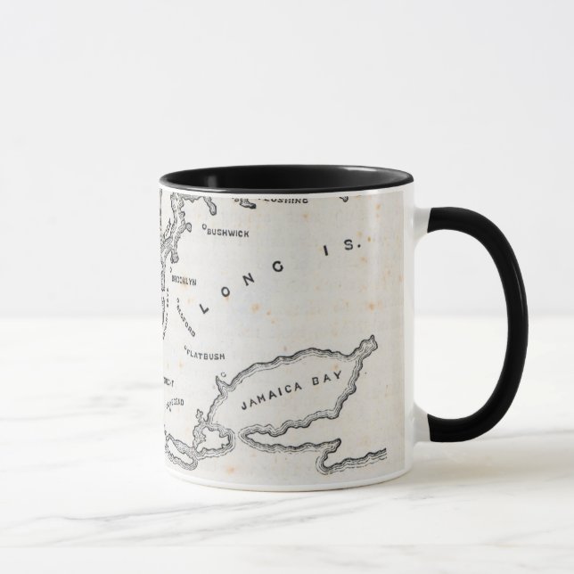 Caneca Mapa de New York e da vizinhança (Direita)