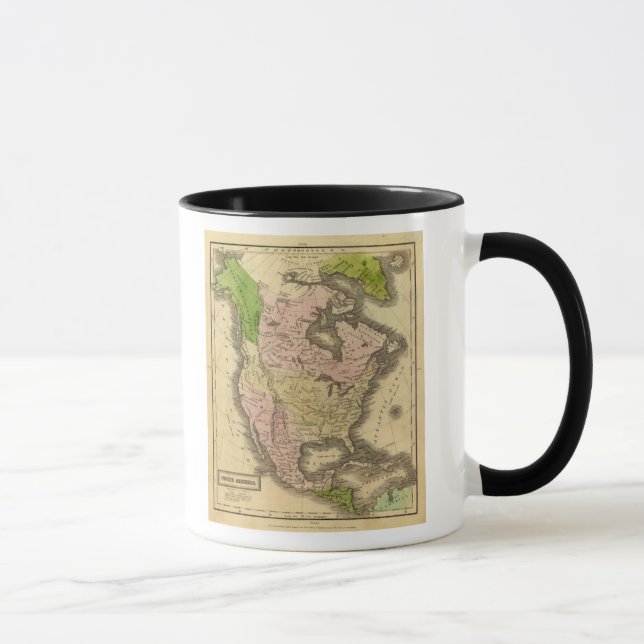 Caneca Mapa de Olney para a América do Norte (Direita)