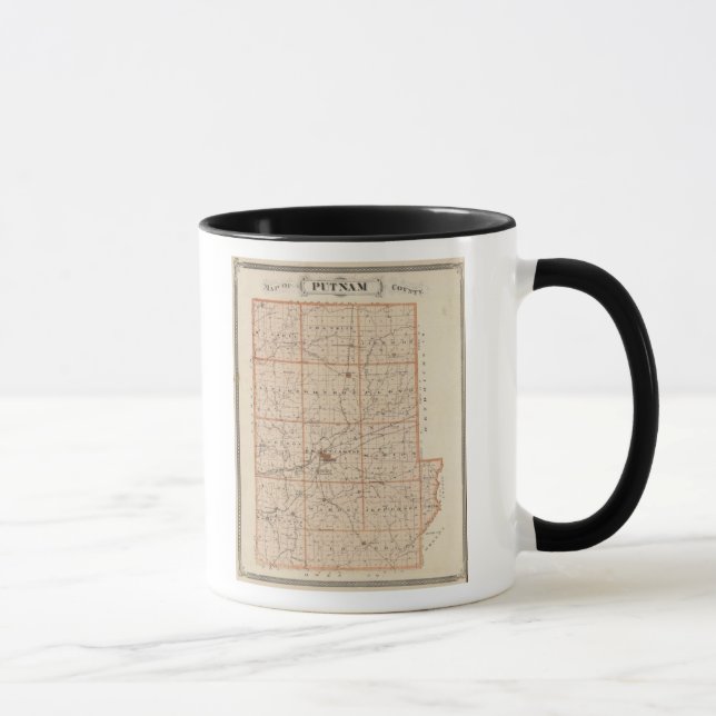 Caneca Mapa de Putnam County (Direita)