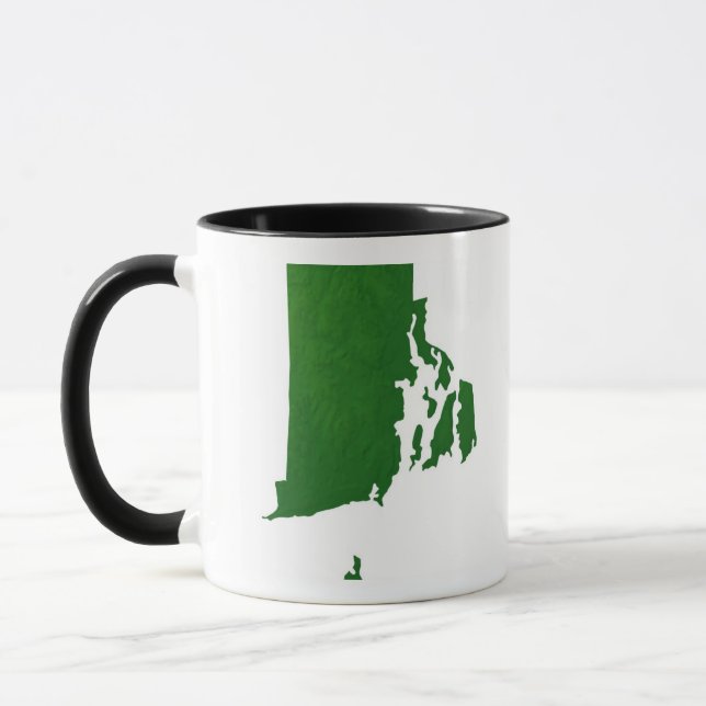 Caneca Mapa de Rhode - ilha 2 (Esquerda)