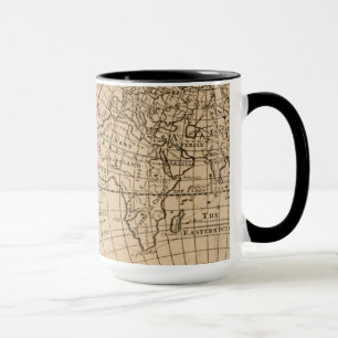 Caneca Mapa de Robinson Crusoe do mundo