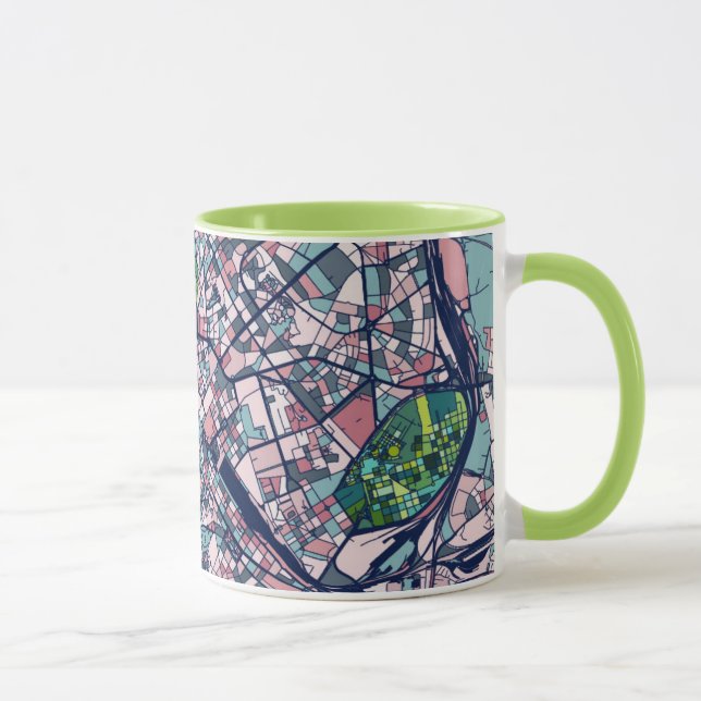 Caneca Mapa de Roma Italia (Direita)
