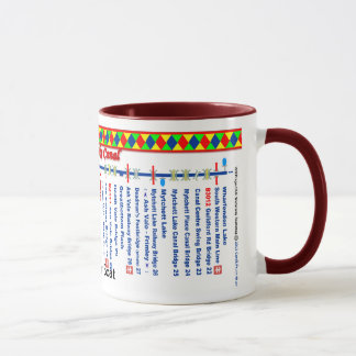 Caneca Mapa de rota do canal de Basingstoke (2 de 2)