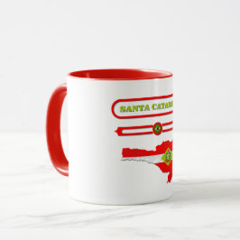 CANECA MAPA DE SANTA CATARINA. SAMER BRASIL