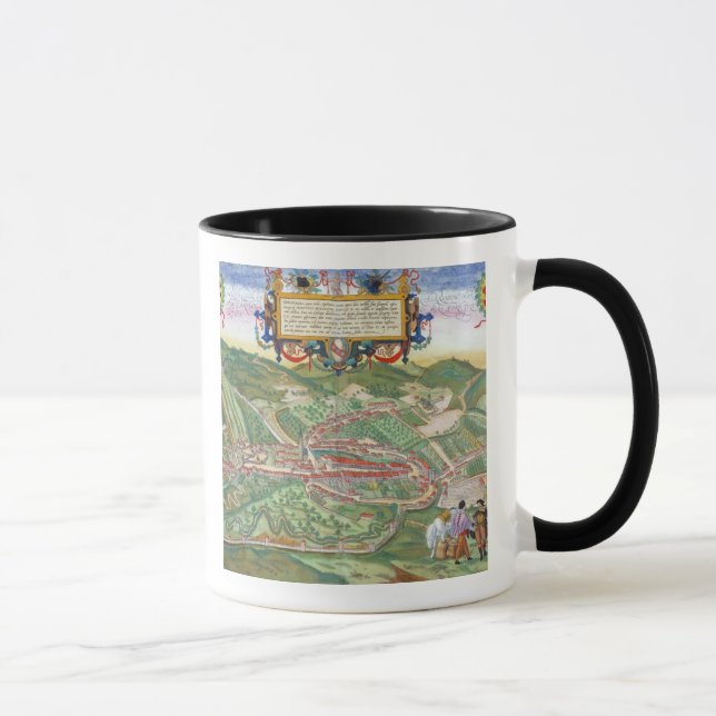 Caneca Mapa de Serravalle, 'de Civitates Orbis Terrarum (Direita)