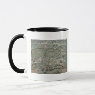 Caneca Mapa de Tunes, de "Civitates Orbis Terrarum" por G