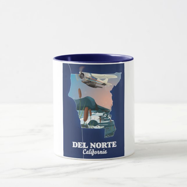 Caneca Mapa de viagem Del Norte Califórnia (Centro)