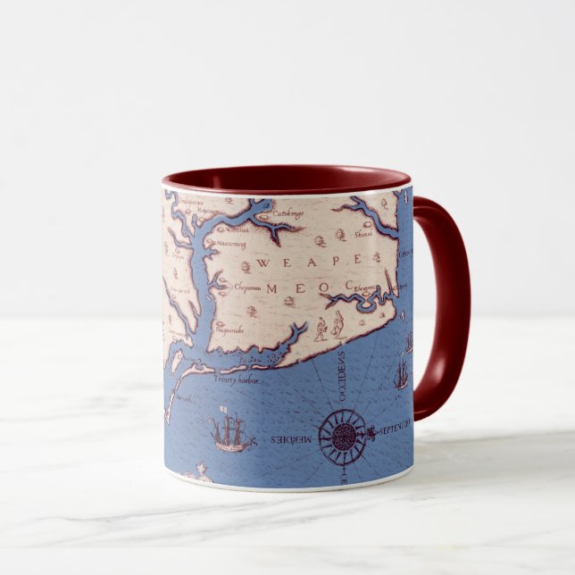 Caneca Mapa de Virgínia (Frente Esquerda)