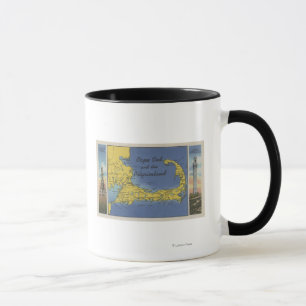 Caneca Mapa detalhado do Pilgrimland