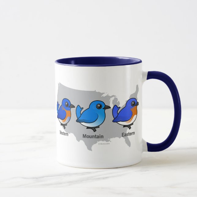Caneca Mapa do Bluebird (Direita)