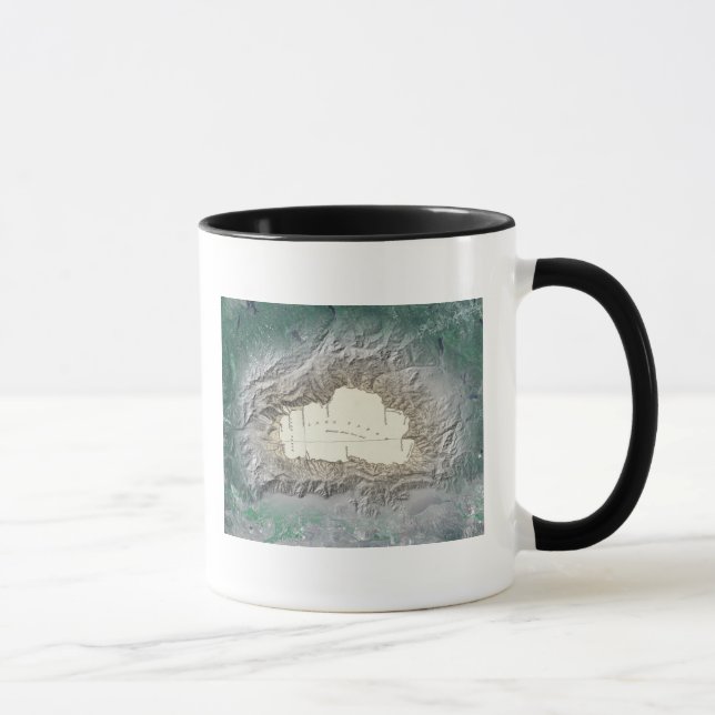 Caneca Mapa do Lago Tahoe (Direita)