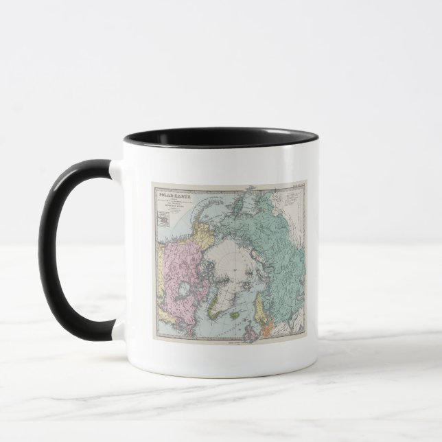 Caneca Mapa do Mar Polar (Esquerda)