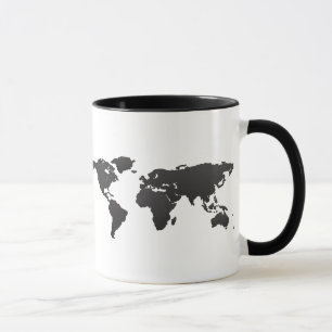 Caneca Mapa do mundo