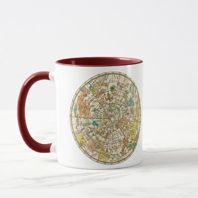 Caneca Mapa do norte Sky Star e de Constelações (Esquerda)