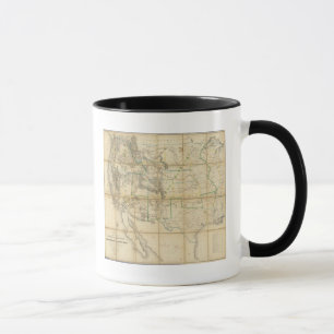 Caneca Mapa Do Território Dos Estados Unidos 2