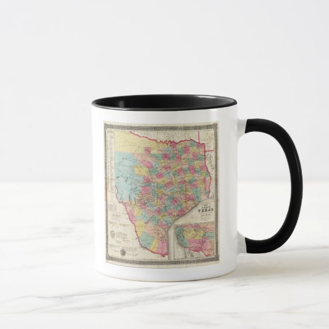 Caneca Mapa do Texas de Cordova (Direita)