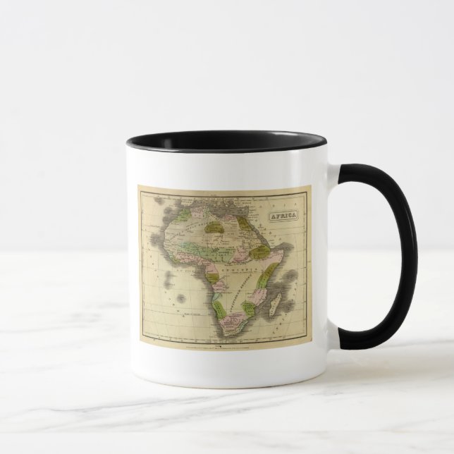 Caneca Mapa dos Olney da África (Direita)