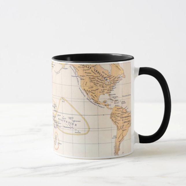Caneca Mapa etnográfico do mundo (Direita)