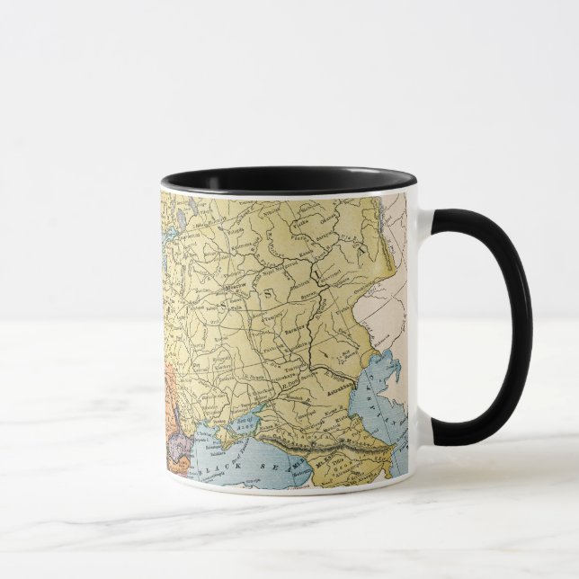 CANECA MAPA: EUROPA, 1885 (Direita)