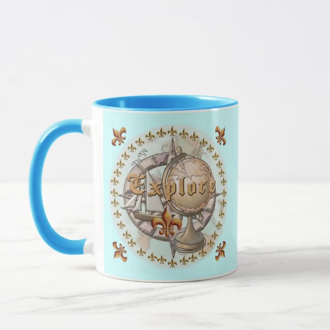 Caneca Mapa Explorador (Esquerda)