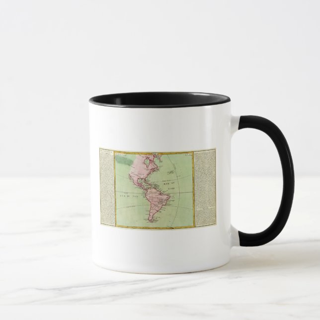 Caneca Mapa físico das Américas (Direita)