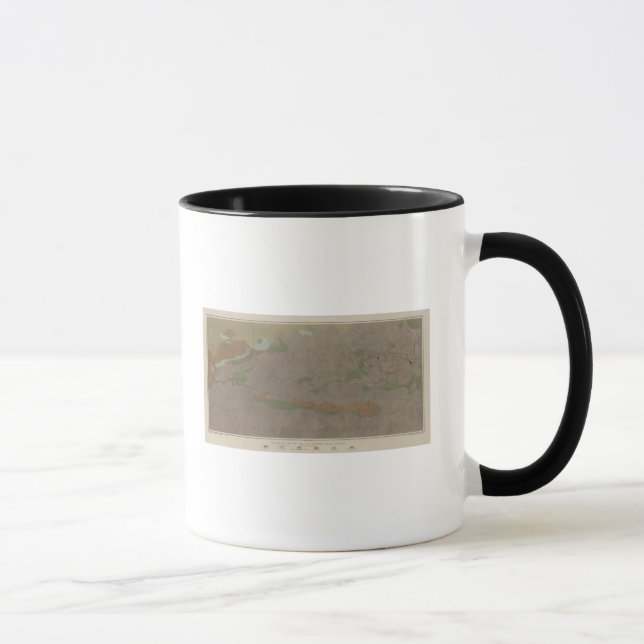 Caneca Mapa Geológico do Distrito Mineiro de New Almaden (Direita)